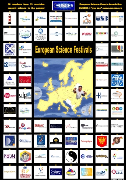 - poster of logos - dfn - science festivals - lower silesian science festival - festiwal nauki - eusea - euscea